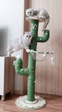 Design 4 : 140 cm classic cactus cat post with 1 resting space capsule