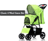 Green Polka Dot Pet Stroller Singapore