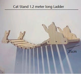 Customized wall mounted cat tree Cat Furniture On Walls Solid wood Cat Bridge wall-mounted Cat furniture