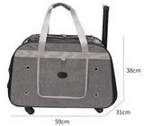 Four-wheel Foldable Easy Pulling Trolley Bag For Pets