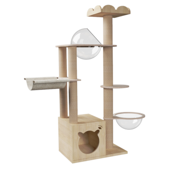 Irresistibly Fascinating Cat Playground Space Capsule Design solid