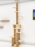 DDhouse Sky-high feline paradise Floor to Ceiling Cat Tree Condo/ Cat House