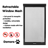 Domora Retractable Insect & Cat-Proof Mesh Screen (Custom-Made)