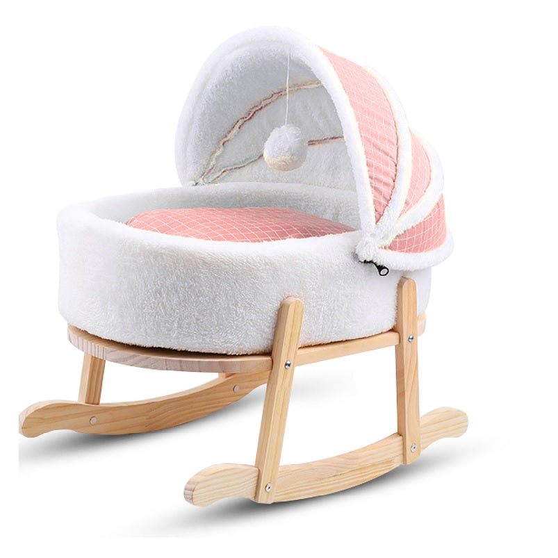 Cozy Cradle Stylish and Comfy Pet Rocking Bed for Cats