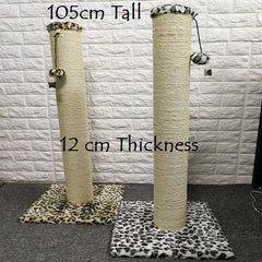 Large cats need scratching posts that are wide enough to satisfy their natural urges. A good scratching post for large cats is stable and space saving