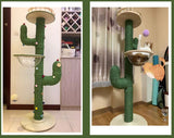 Design 5 : 140 cm premium cactus cat post with 1 resting space capsule
