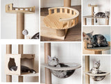 Cat climbing frame space capsule wooden multi-layer cat tree cat shelf with nest one large cat climbing frame pet supplies