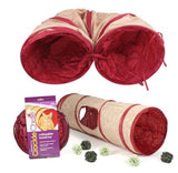 SmartyKat Crackle Chute Cat Toy Collapsible Tunnel Folding