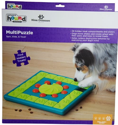 MultiPuzzle Dog Toy Pet Dog Puppy High IQ Development Training Interactive Game Toy Educational Food Feeder Toys