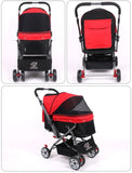 2 Ways Dual Side Reversible Handle Large Pet Pram Pet strollers Singapore DDhouse