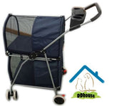 2 Tier Pet Pram 4 wheel comfortable pet pram Pet stroller - DDhouse Singapore Online Pet Supplies and Pet Products - 1