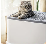 Large Fully Enclosed Cat Litter Tray  Anti Splash