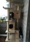 Solid Wood Triple Top Cat Condos - DDhouse Singapore Online Pet Supplies and Pet Products - 4