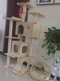 Solid Wood Triple Top Cat Condos - DDhouse Singapore Online Pet Supplies and Pet Products - 6
