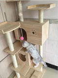 Solid Wood Triple Top Cat Condos - DDhouse Singapore Online Pet Supplies and Pet Products - 12