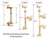 Customized wall mounted cat tree Cat Furniture On Walls Solid wood Cat Bridge wall-mounted Cat furniture