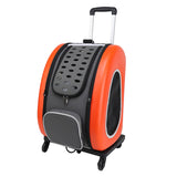 orange luggage