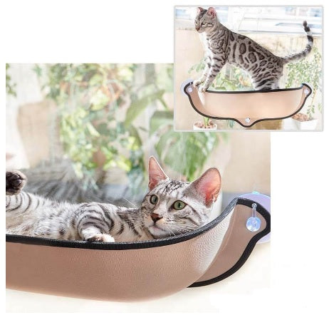  cat window perch can provides a 360° Sunbath for cats