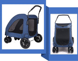 Pet Expedition Pet Strollers Extra Large Pet Prams for large Dogs Senior Injured Dogs Dual Entry Pet Stroller low rise platform dog strollers XL Pram Low Raise platform Dog Prams Carrier